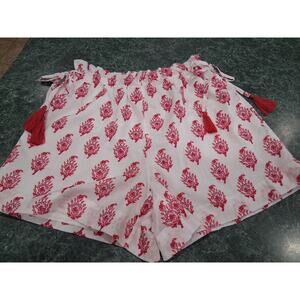 Roller Rabbit x Target Women's Bouquet Tassel Drawstring Shorts Pink Sz S Lined